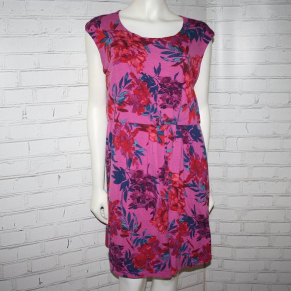 🌸 Purple Floral Midi Dress · Size XL - Picture 1 of 5